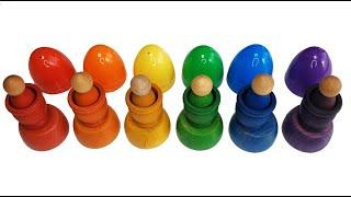 재미있는 캡슐 에그 알까기 놀이와 영어 색깔놀이 An interesting capsule, the Egg alkkagi color play and English game.